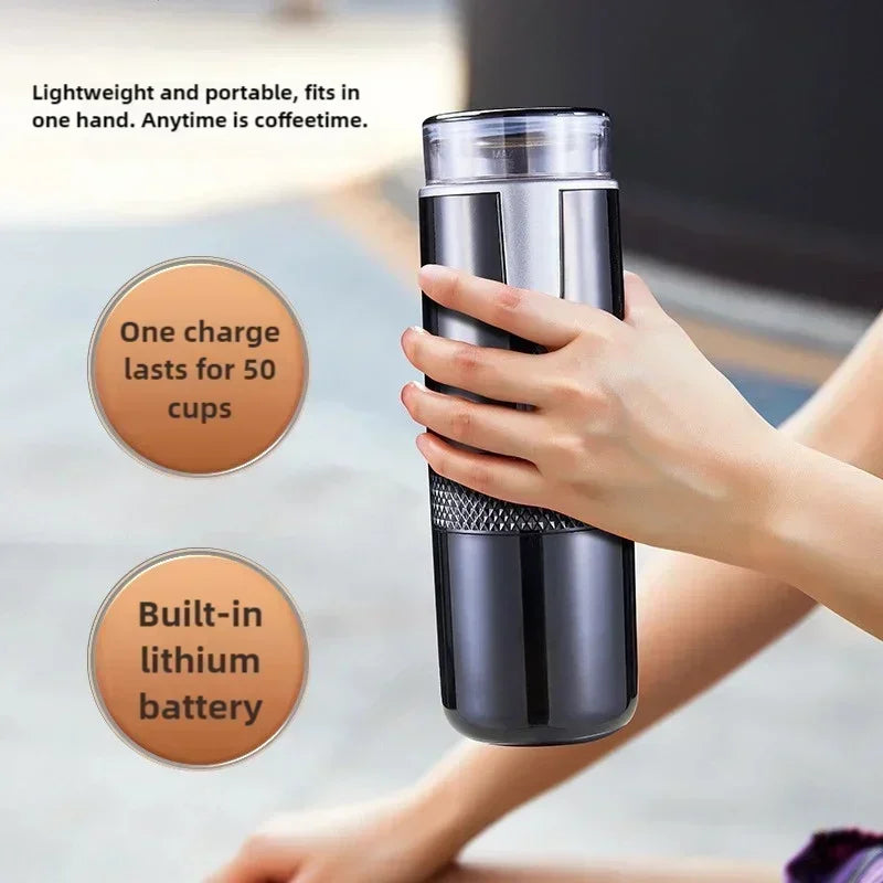 Portable Capsule Coffee Maker Electric Coffee Brewer for Ground Coffee and KCUP Capsule Coffee without Heat Function