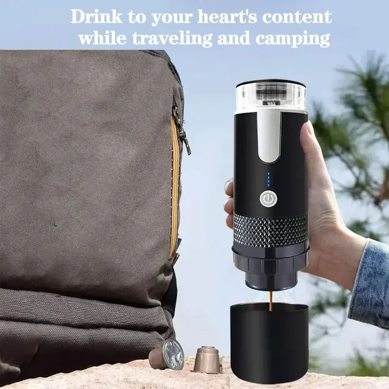 Portable Capsule Coffee Maker Electric Coffee Brewer for Ground Coffee and KCUP Capsule Coffee without Heat Function